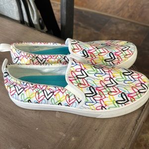 Skechers x JGoldcrown Poppy-Drippin Love slip on sneakers-size 11